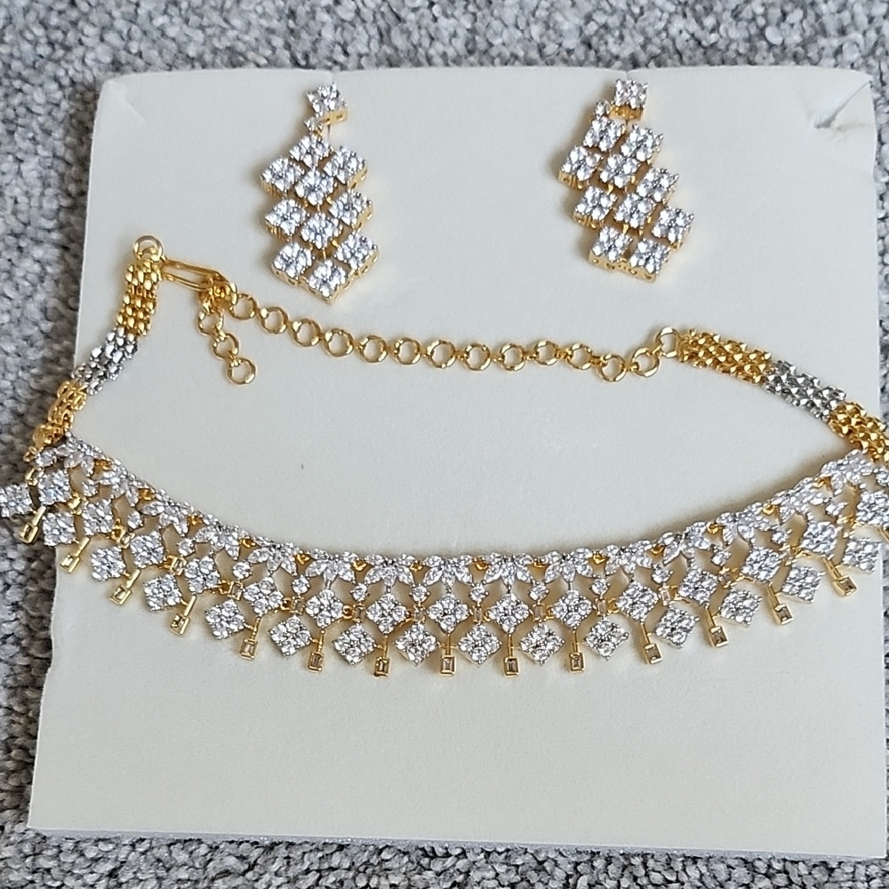 Elegant Gold and Silver Jewelry Set